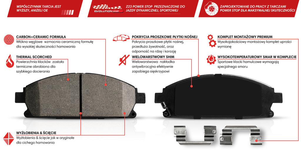 Power Stop Z23 ceramiczne klocki
